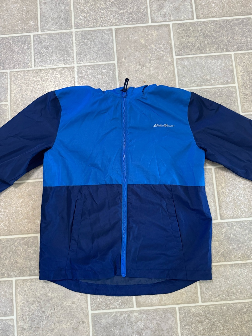 Eddie Bauer Two-Tone Blue Kids' Rain Jacket